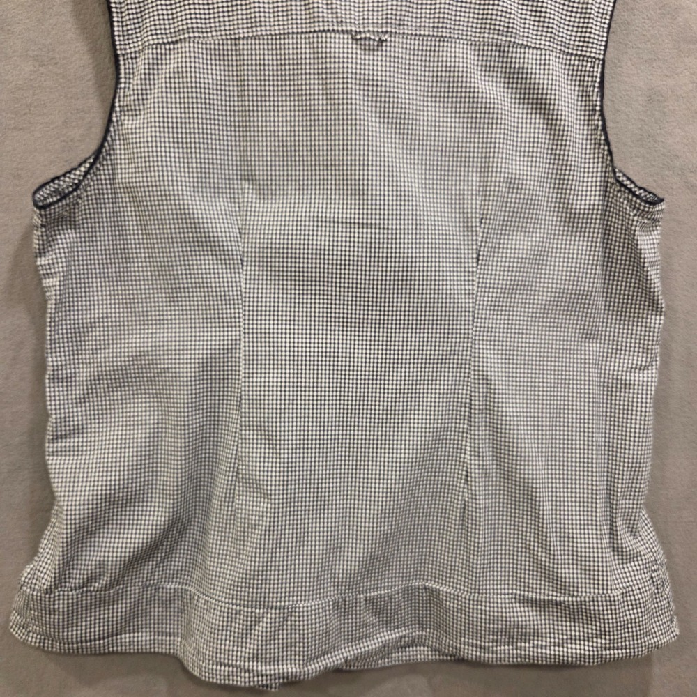 Cato Gingham Sleeveless Peplum Blouse Women's Size 26/28W Casual Office Cottage - Picture 6 of 12